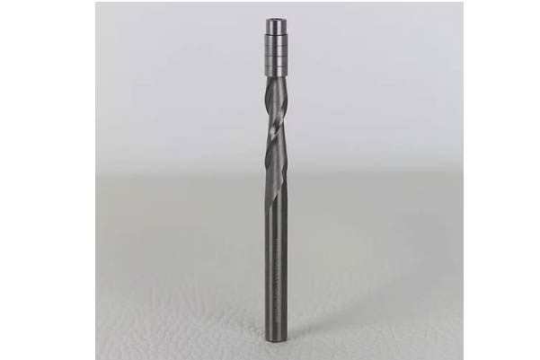  RB-1/4-QUAD-FLUSH / 1/4” SHK, SPIRAL FLUSH TRIM QUAD BEARING -1/4” DIA. CUT